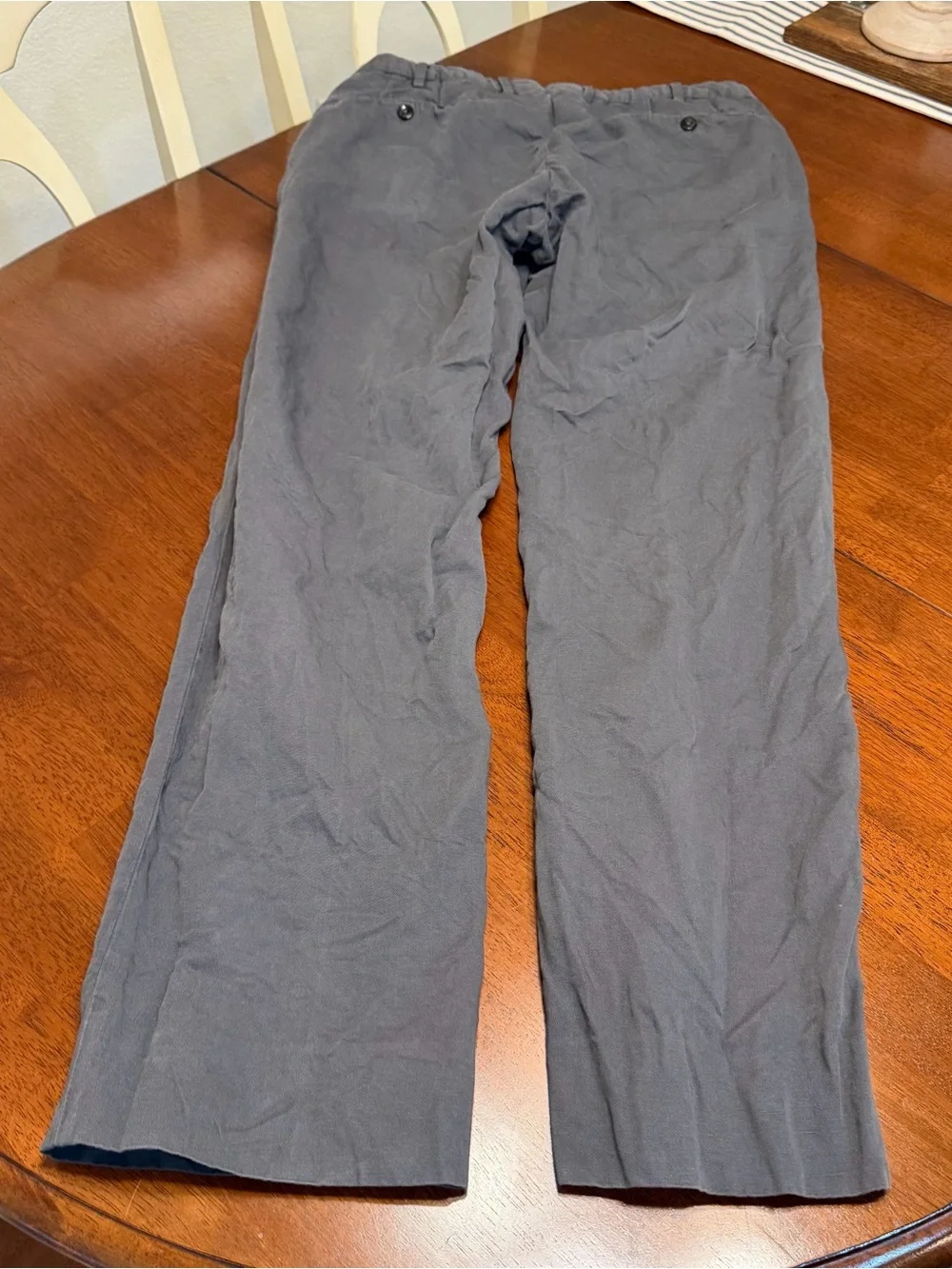 Incotex Slowear Chinolino Mens Gray Linen Cotton Trousers Chino Pants 34x32